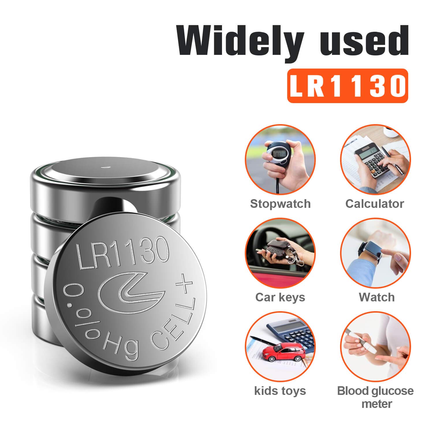 20 Pack Button Cell Batteries 1.5V Alkaline AG10 189 389 LR1130 With Long Shelf Life