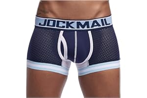 UOFOCO Sexy Men's Thong Underwear G String Athletic Supporters Mesh Breathable Active Thongs Jockstrap for Men