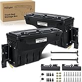 Nilight Truck Bed Tool Box Driver Side &amp; Passenger Side Truck Toolbox Fit for Chevrolet Silverado GMC Sierra 1500 2500 3500 2007-2018 Swing Case Truck Bed Storage Box w Lockable Lid Wheel Well Toolbox