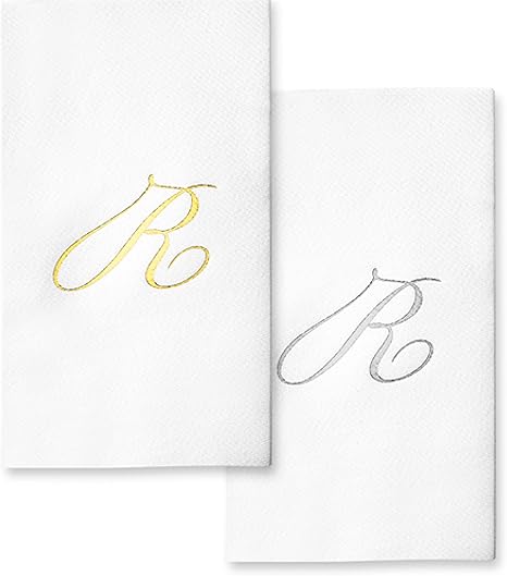 monogrammed disposable hand towels for bathroom