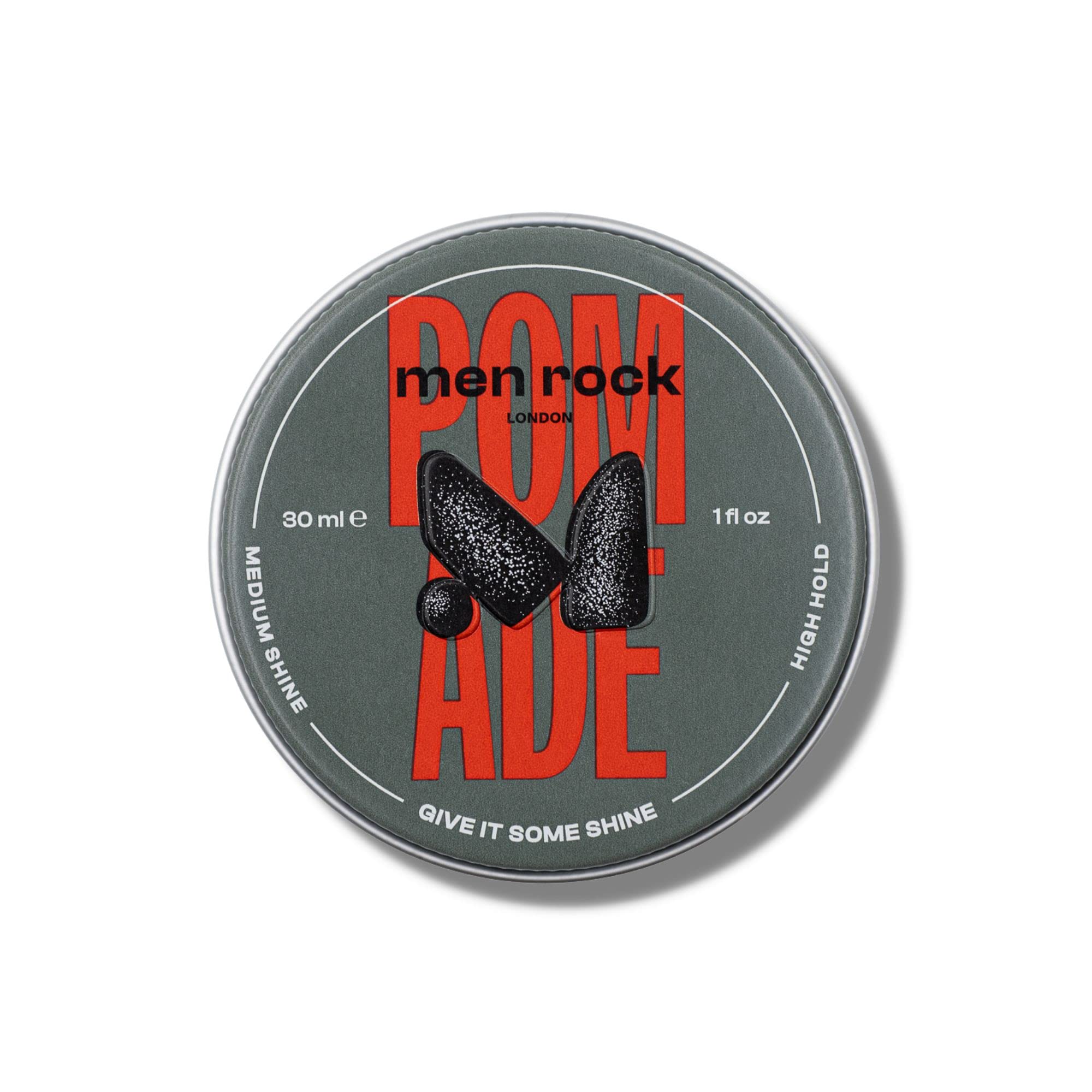Men Rock 30ml Pomade - High Hold, Medium Shine for Slick & Classy Hairstyles, Versatile for Damp or Dry Hair, All Hair Types, Fruity Fresh Scent