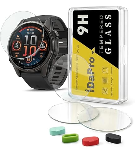 Savvies Tempered Glass Screen Protector voor Garmin Fenix 7 (47 mm) (3 Savvies Tempered Glass Screen Protector voor Garmin Fenix 7 (47 mm) (3
