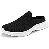DREAM PAIRS Mules for Women Shoes Slip on Sneakers Knit Flats Lightweight Breathable Comfortable Walking Shoes