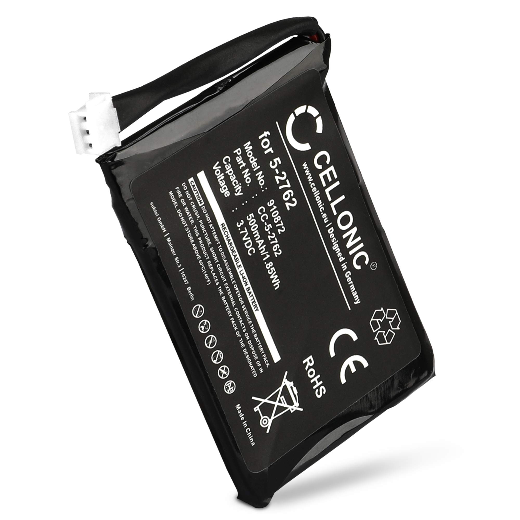 CELLONIC, battery compatible with Philips ID555 - Design Collection compatible with Grundig Scenos, Scenos A (500mAh, 3.7V) Replacement battery 5-2762