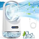 Portable Air Conditioners, 3 In 1 Personal Air Conditioner,3 Speeds USB Mini Air Cooler with 400ML Water Tank for Bedroom, Of