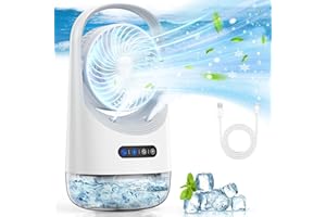 BAIWU Portable Air Conditioners, Mini Air Conditioner with 120° Autorotation, Air Cooler with 7-color night light and force 3 winds, Air Conditioner with Office, Bedroom, Room, Home & Camping
