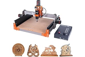 FoxAlien Masuter 3S CNC Router Machine with NEMA 23 Closed-Loop Stepper Motor, 400W Spindle 3 Axis Engraving Milling Machine 
