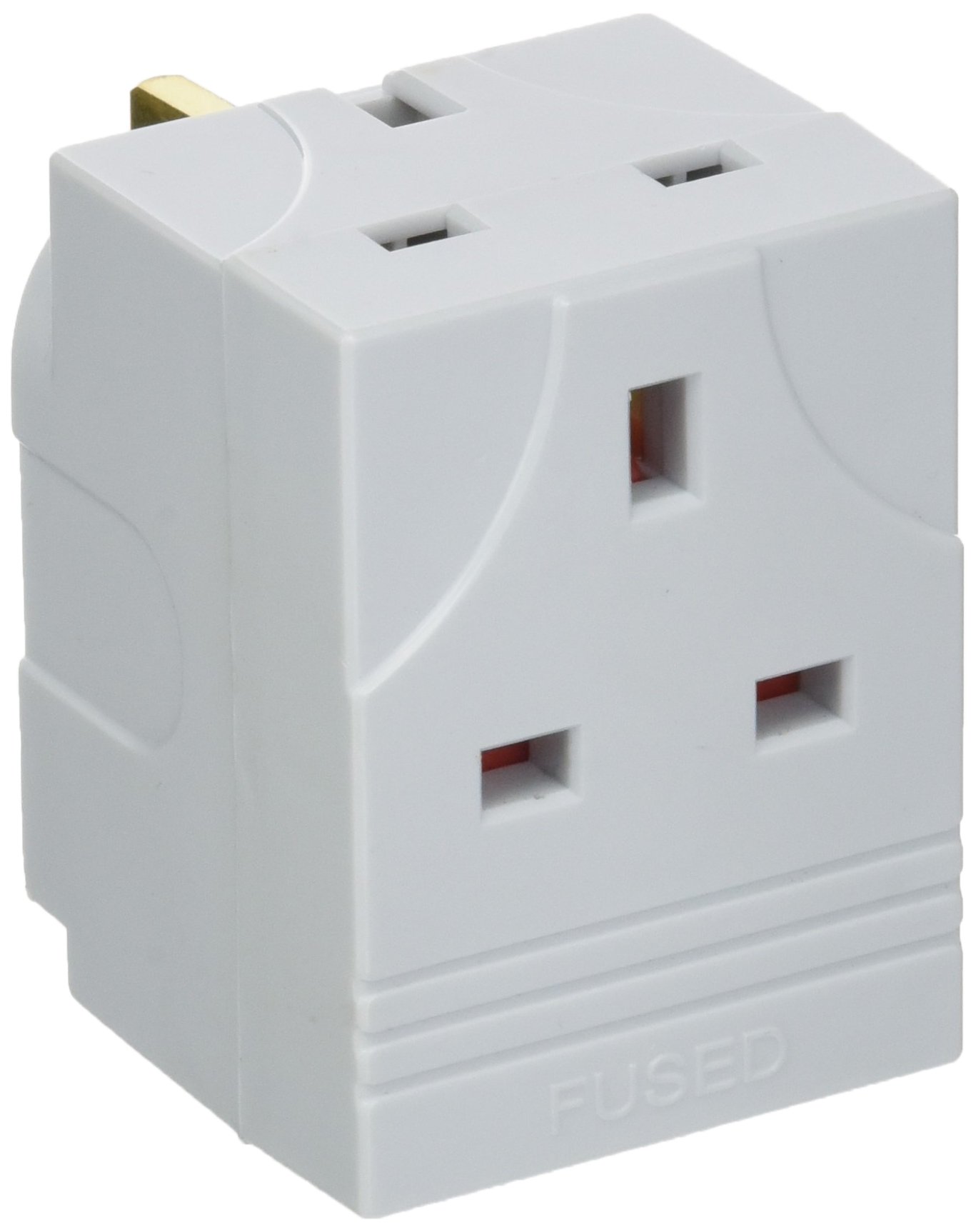 Daewoo Electricals 3 Way UK Plug Multi Adapter 3 Sockets 13 Amp 250 Volts