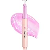 SELF BEAUTY Veganize Collagen Lip Glass Balm - Hydrating Lip w/Hyaluronic Acid - Vegan Korean Lip Balm Moisturizing Lip Care – Lip Gloss Repair for Dry Cracked Lips 0.06 oz (#11 Aurora Glitz)