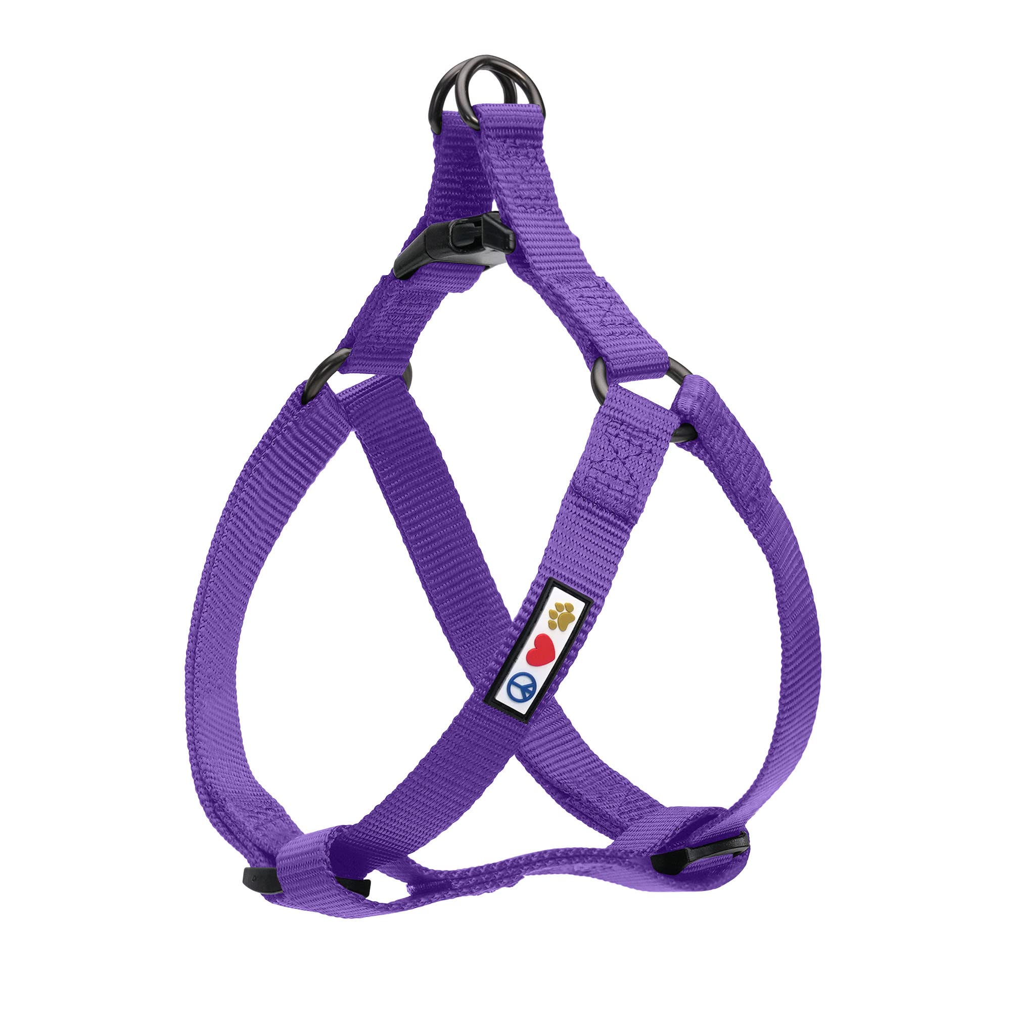 PAWTITAS Pet Solid Color Step In Dog Harness or Vest Harness Dog Training Walking of your Puppy Harness Small Dog Harness Purple Dog Harness