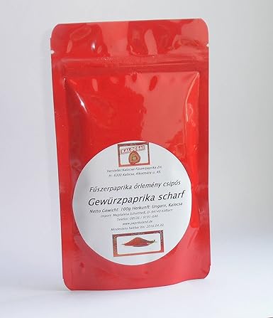 Paprika Delikat / SCHARF 100g Paprikapulver Kalocsa Ungarn ohne Zusatzstoffe
