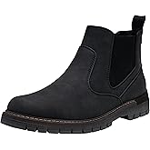 Jousen Mens Boots Retro Chelsea Boots Mens Casual Slip On Boots for Men