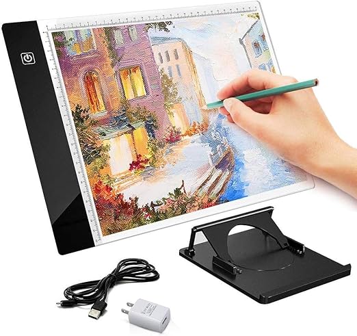 Amazon Mancanoトレース台 ライトボックス Led サイズ 薄型 無段階調節 スタンド付 トレーサー 通販