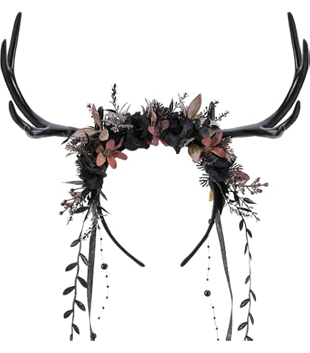 Pack De 2 Diademas De Reno De Navidad – Rojas Y Doradas – Para Niños Y Adultos – Fiestas Y Cosplay