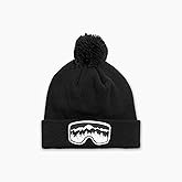Turtle Fur Youth Boys Scenic Vision Knit Pom Beanie, Black