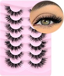 Mink Lashes Natural Look False Eyelashes Wispy Cat