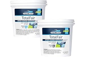 TotalBoat-409336 TotalFair Marine Epoxy Fairing Compound for Fiberglass, Wood, Aluminum and Steel (2 Quart Kit)