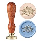 Yoption Lotus Flower Wax Seal Stamp, Vintage Plant