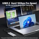 SSK Aluminum M.2 NVMe Enclosure USB 3.1 Gen2 10Gbps NVMe PCIe M-Key view 4