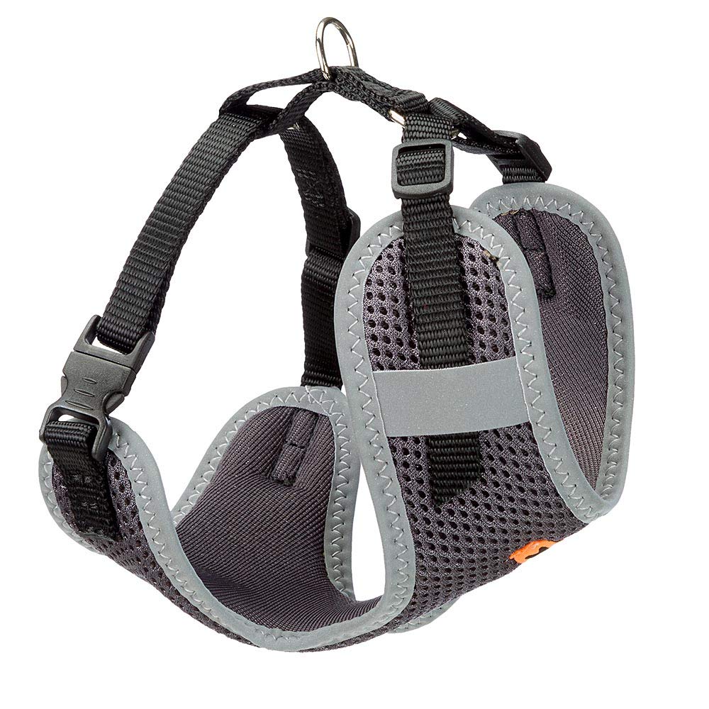 Ferplast Small Dog Harness NIKITA XS, Breathable Cat Harness, Padded and Adjustable, Easy to Wear, Reflective Edges, Chest 28-40 cm. Black — image 1