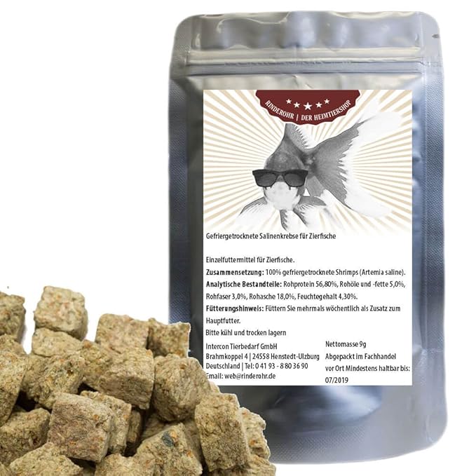 Rinderohr Premium Brine Shrimp FD Artemia Würfel 1.000ml