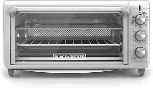 Horno con freidora de aire BLACK+DECKER extra amplio : Amazon.com.mx: Hogar  y Cocina