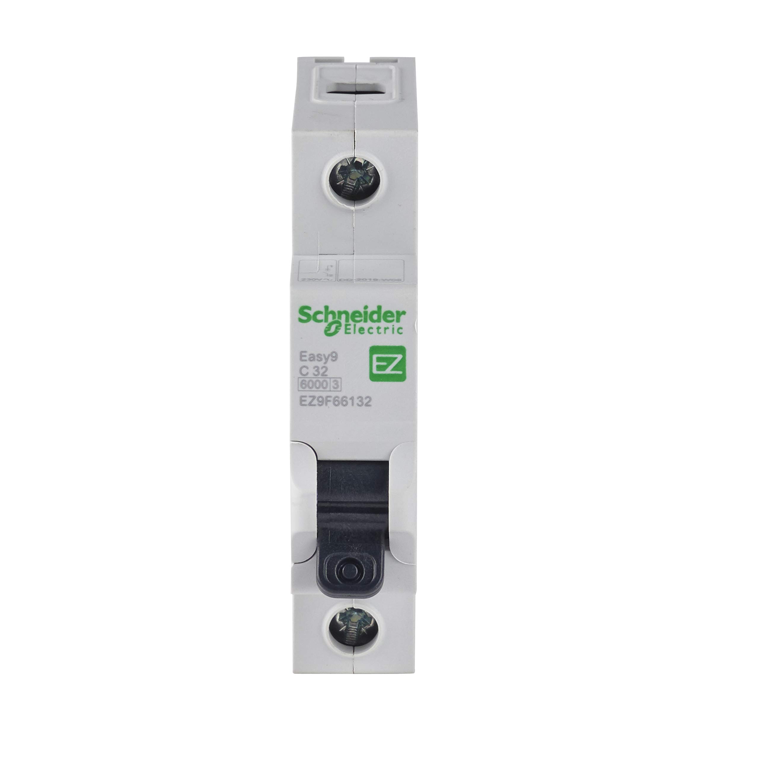 Schneider Electric Easy9 - MCB Miniature Circuit Breaker, 1 Pole, Type C, 6kA Breaking Capacity, 32A, 230V, EZ9F66132