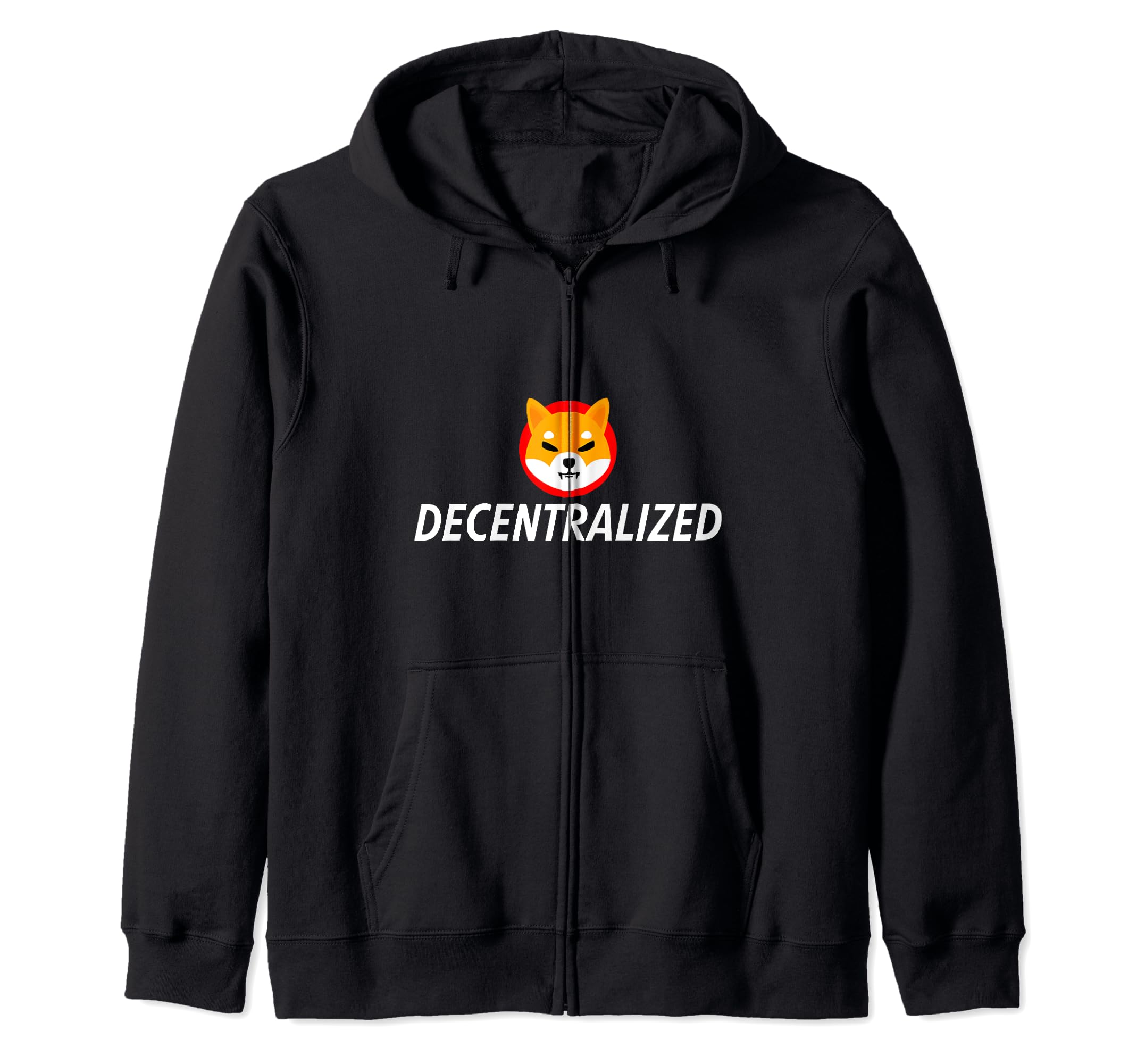 Shiba Coin Decentralized Blockchain HODL Cryptocurrency Cool Zip Hoodie