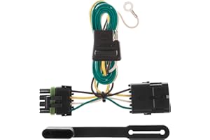 Curt Manufacturing 55315 Vehicle-Side Custom 4-Pin Trailer Wiring Harness,Fits Select GMC C1500,C2500,C3500,K1500,K2500,K3500 ,Black