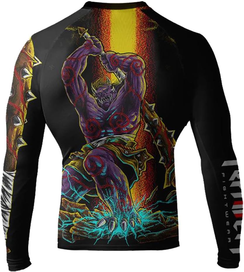 Raven Fightwear Men's Oni ni Kanabo Long Sleeve MMA BJJ Rash Guard