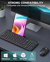 Cimetech Wireless Keyboard and Mouse Set with Phone Holder, 2.4GHz USB view 8