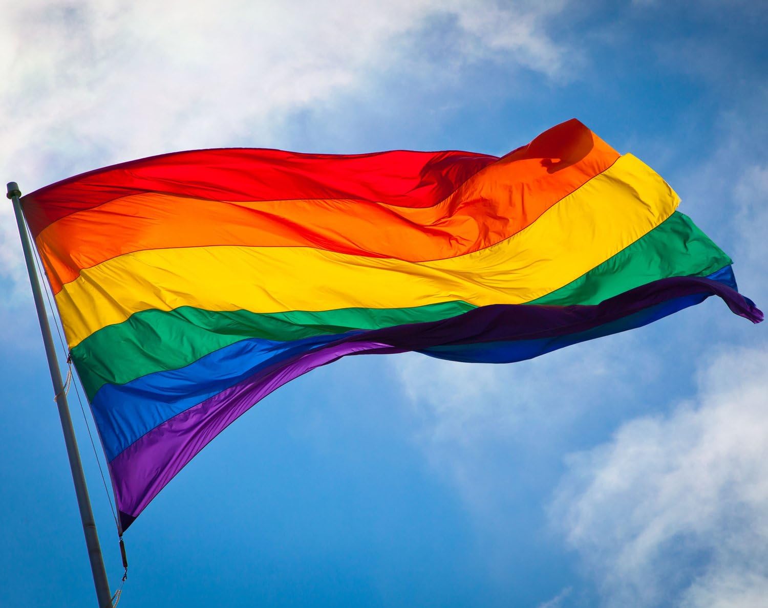 Medium Rainbow Flag - LGBTQIA2s+ Pride Flags - Pride Month, Carnival, Festivals, Garden Party - 5ft x 3ft - By TRIXES - Image 5