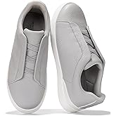 Project Cloud Genuine Leather Memory Foam Insole Mens Shoes - Lightweight & Non Slip Shoes for Men Sneakers - Everyday Slip On Mens Sneakers (Hudson)