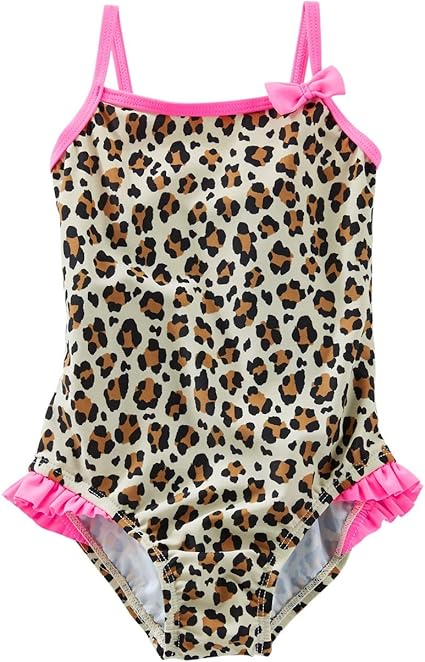 baby leopard print swimsuit