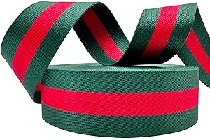 Dortrue Polyester Webbing Strap 1.5 inch Wide 12 Yard Striped Nylon Webbing for Bag Straps Replacement Crossbody,Shoulder Straps for Bags,Camera Purse Strap,Tote Bag Webbing