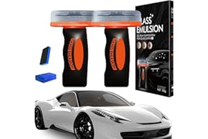 Qifour Glass Cleaner, Qi4 Glass Guard, Qifour Car Oil Film Cleaner, Automotive Oil Film Cleaning Brush for Car Windows, Glass