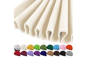 IONTACH Ivory Felt Fabric 36" x 36" (1 Square Yard), Soft 1.6mm Thick Felt Sheets for Craft Sewing Patchwork DIY Art Projects Decorations