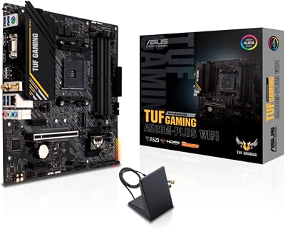 ASUS TUF GAMING A520M-PLUS WIFI AMD A520 AM4 Micro ATX DDR4 Motherboard