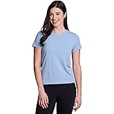 RBX Active Women's Mesh Workout Top Short Sleeve Crewneck Quick Drying Running T-Shirt with Breathable Fabric