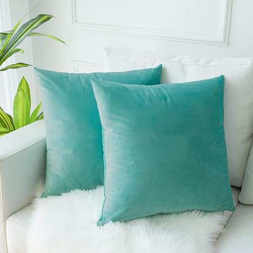 Amazon Com Juspurbet Velvet Pillow Covers 24x24 Inches Pack Of 2