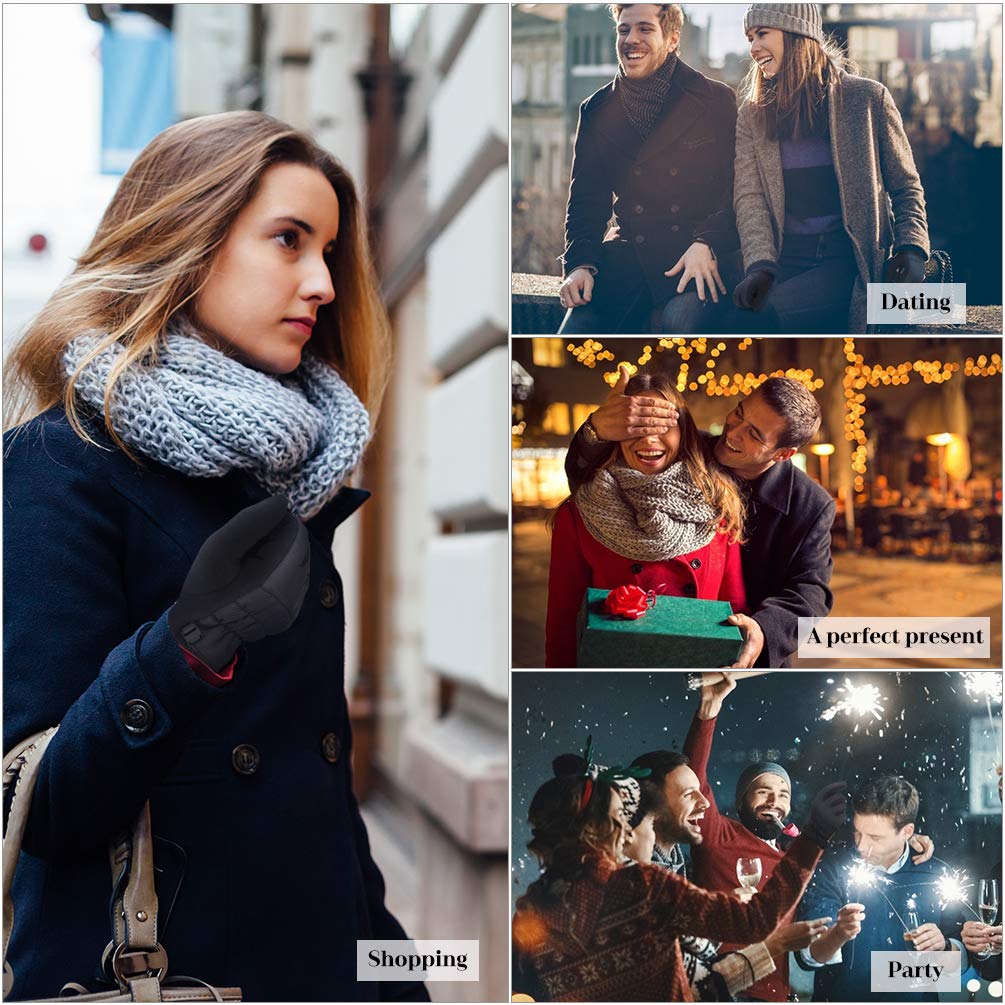 VBIGER Damenhandschuhe Winter Dicke Warme Handschuhe Touchscreen Handschuhe Winter Handschuhe Casual Handschuhe SMS Handschuhe für Outdoor