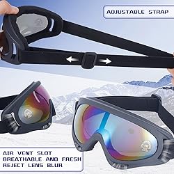 Dizywiee 2-Pack Kids Ski Goggles, Snowboard Goggles