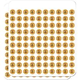 Bee on Honeycomb 1/2" (0.5") Planner Calendar Scrapbooking Crafting Clear Stickers