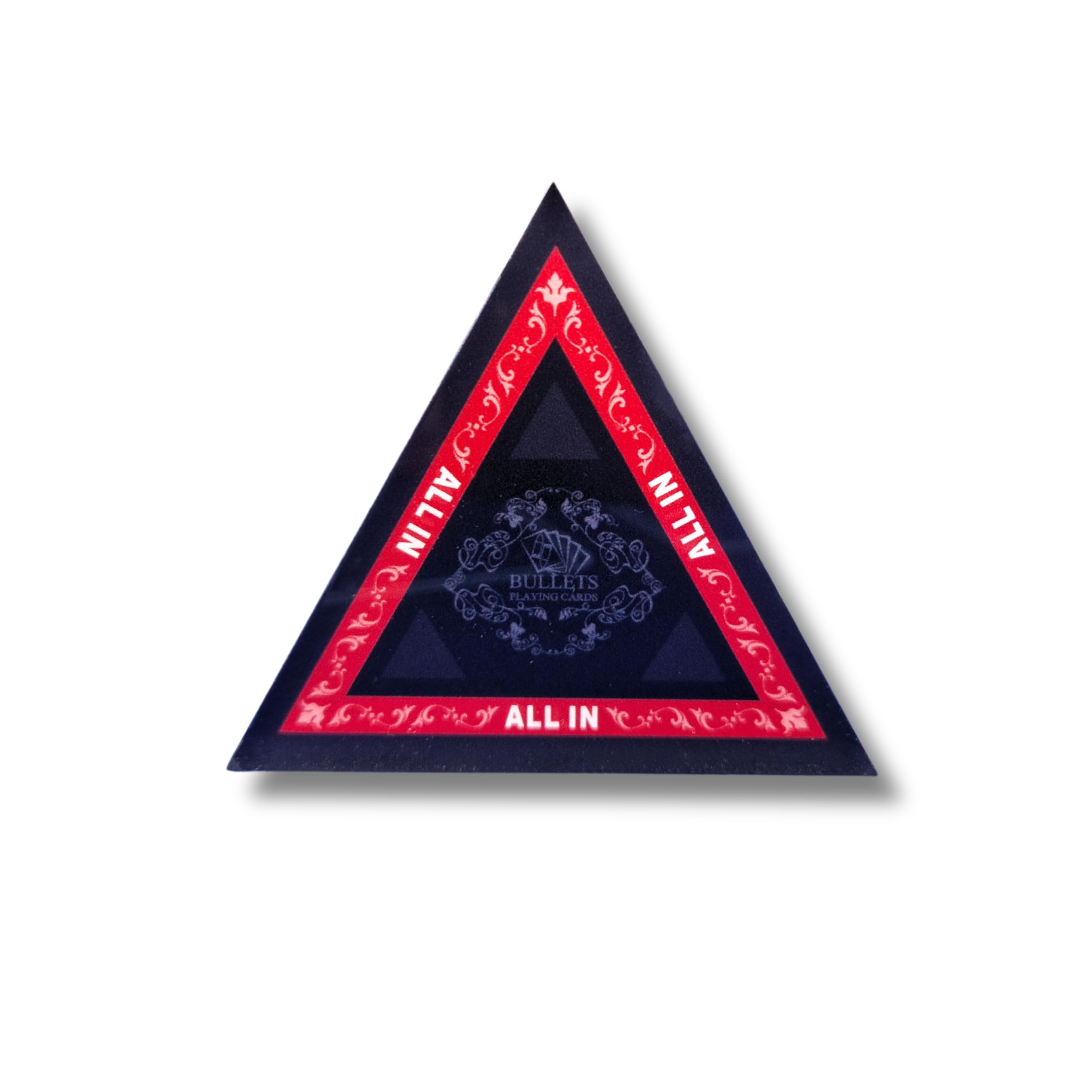 Bullets Playing Cards, All-In-Triangle Poker Acrylic 7.2 x 7.2 x 7.2 cm