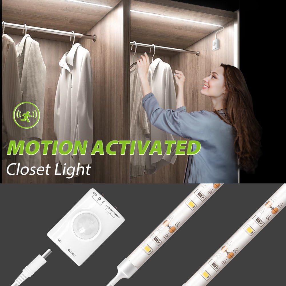 Motion Activated LED Closet Lights, Megulla Motion Sensor Night Light