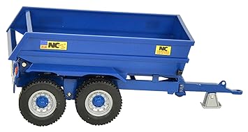 TOMY Britains - NC Kippanhänger 400 / Traktor Anhänger mit kippbarer Mulde und öffenbarer Klappe / Für Kinder ab 3 Jahre - pe
