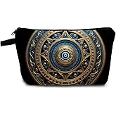 YULUENZE Eye Pattern Present Evil Eye Makeup Bag Cute Small Organizer Bag with Zipper Evil Eye Print Cosmetic Bag Birthday Present for Women Friends Sisters