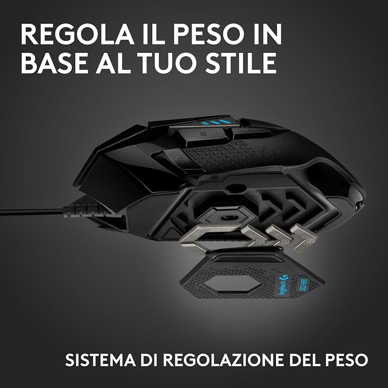 G502 HERO Mouse Gaming Prestazioni Elevate