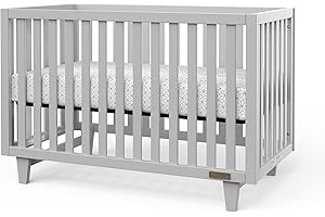 Child Craft Tremont 4-in-1 Convertible Crib, Baby Crib Converts to Day Bed, Toddler Bed and Full Size Bed, 3 Adjustable Mattr