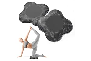 2PC Extra Thick Foam Yoga Knee Pads - Non-Slip Cushion for Knees & Elbows Ideal for Fitness Travel Meditation Kneeling Balanc